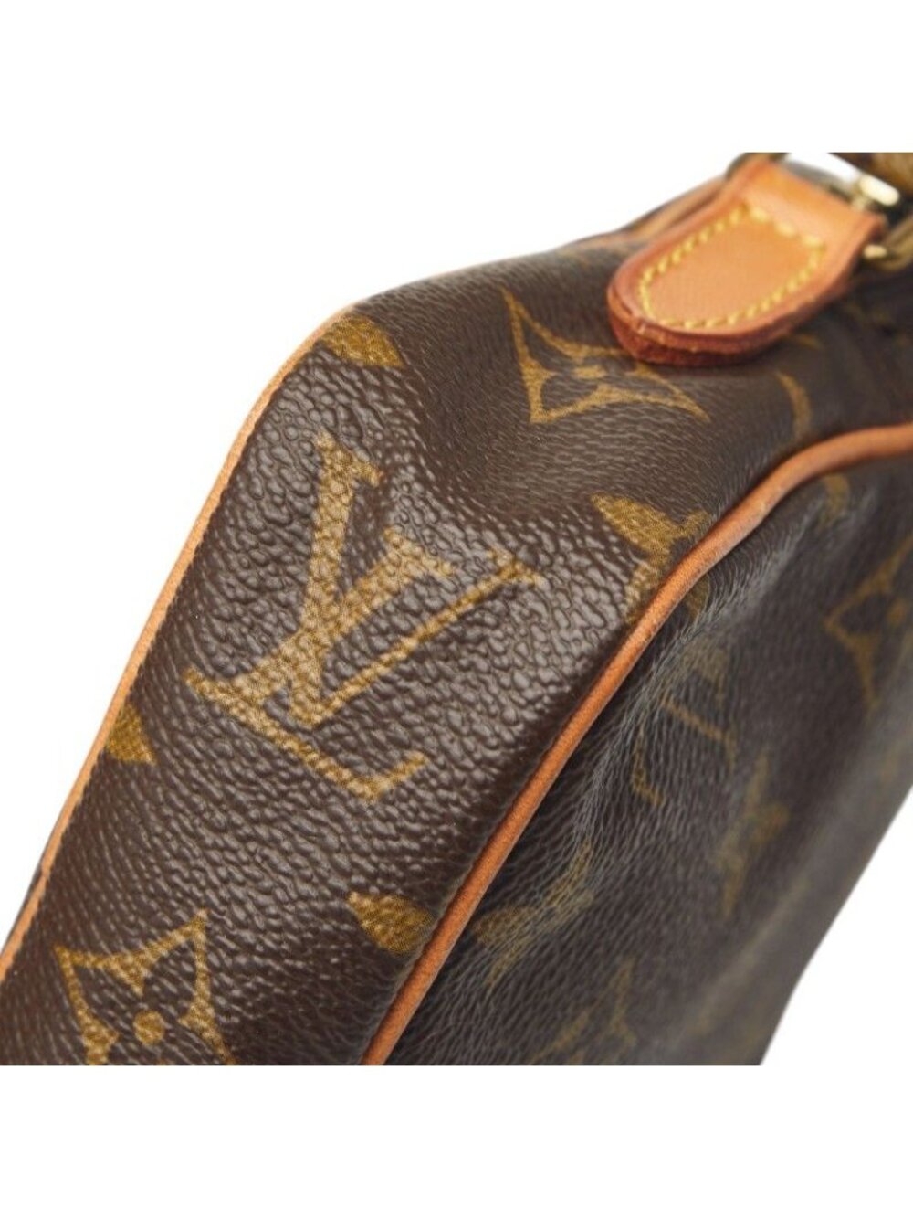 Louis Vuitton Monogram Mini Danube Crossbody Shoulder Bag Brown Leather - Picture 5 of 8